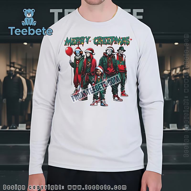 Gangsta Merry Creepmas Long Sleeve Horror Characters Christmas Gangsta Merry Creepmas Long Sleeve Horror Characters Christmas