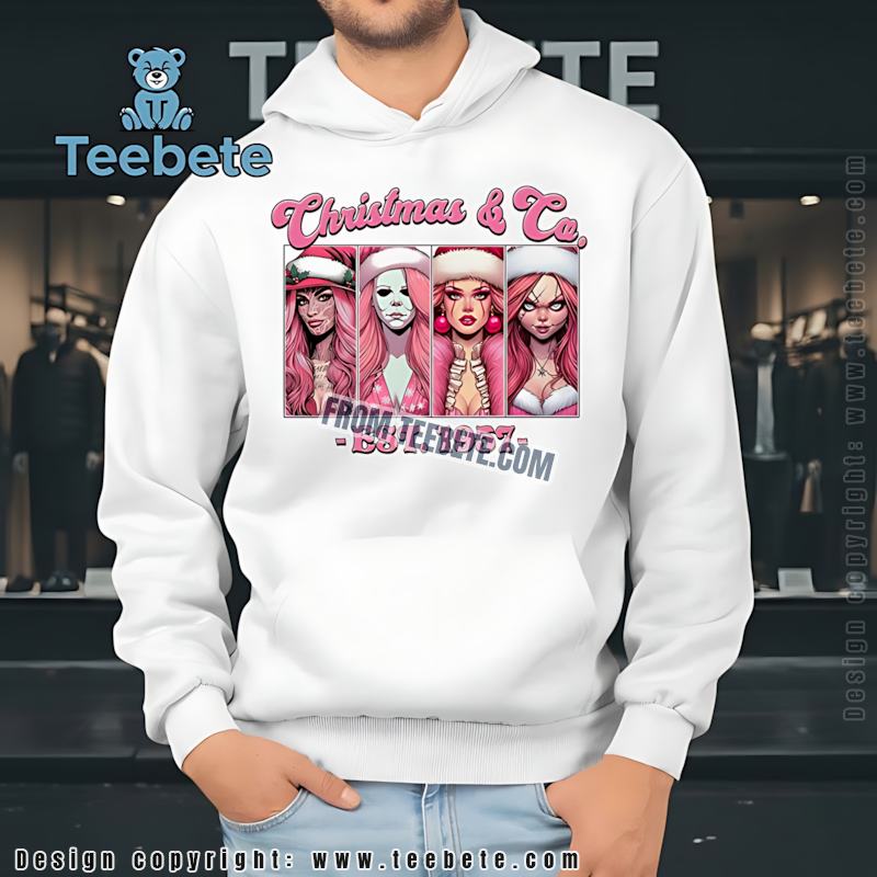 Goth Pink Christmas Girls Hoodie Horror Movie Fan Holiday Goth Pink Christmas Girls Hoodie Horror Movie Fan Holiday