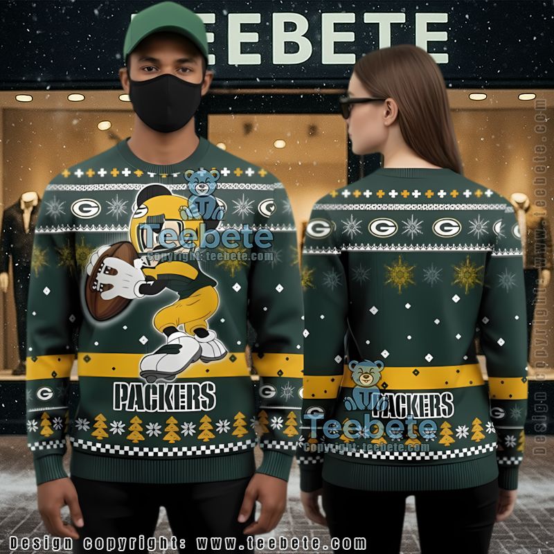 Green Bay Packers Mickey Player Ugly Sweaters For Couples