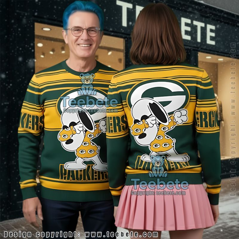 Green Bay Packers Santa Claus Snowman Best Christmas Ugly Sweaters