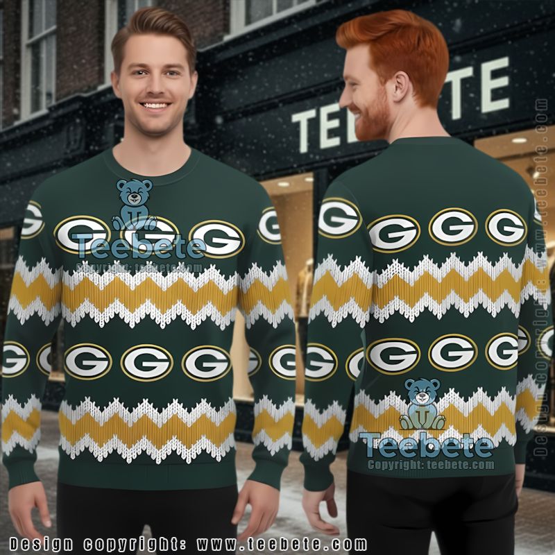 Green Bay Packers Xmas Gift Logo Ugly Sweater