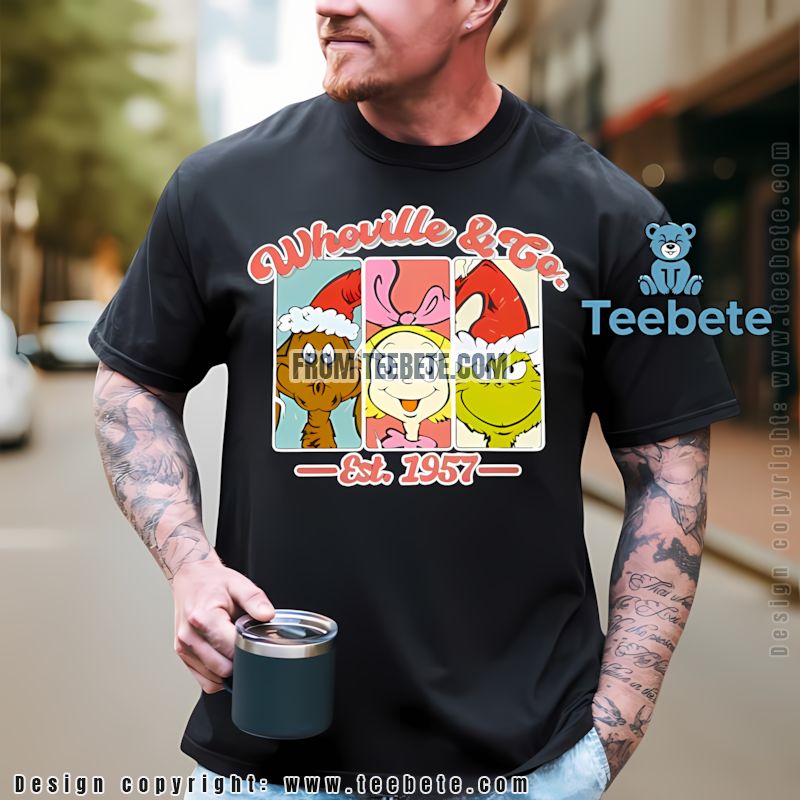 Grinch Cindy Lou Who Christmas Shirt Whoville Co Est 1957