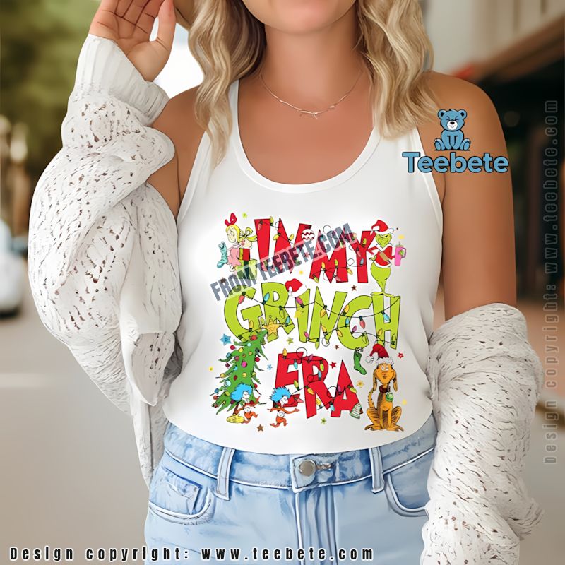 Grinch Era Christmas Tanktop Max Dog Cindy Lou Who Grinch Era Christmas Tanktop Max Dog Cindy Lou Who