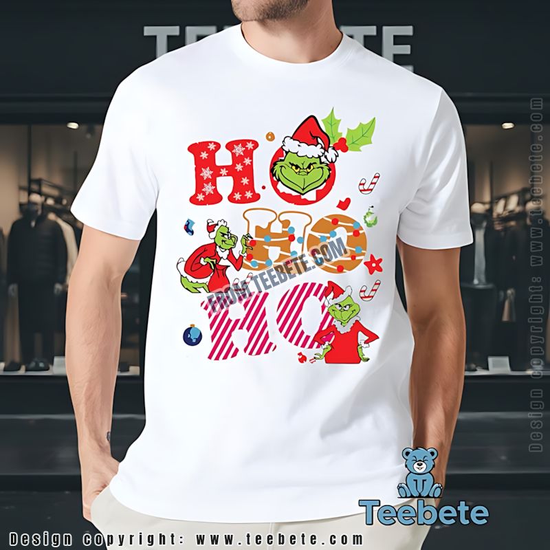 Grinch Lights Ho Ho Ho Shirt Christmas Design