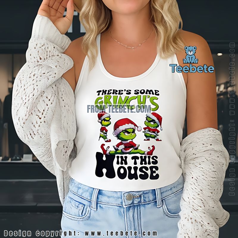 Grinch Splits Pose Christmas Tanktop Sassy Holiday Family Apparel Grinch Splits Pose Christmas Tanktop Sassy Holiday Family Apparel