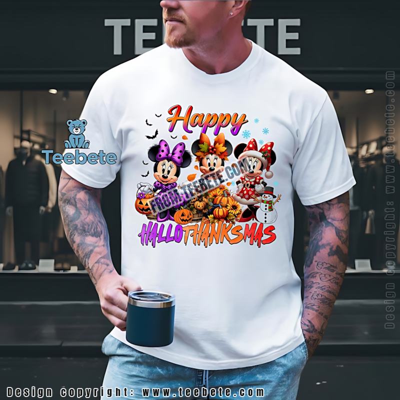 Happy Hallothanksmas Minnie Mouse Shirt