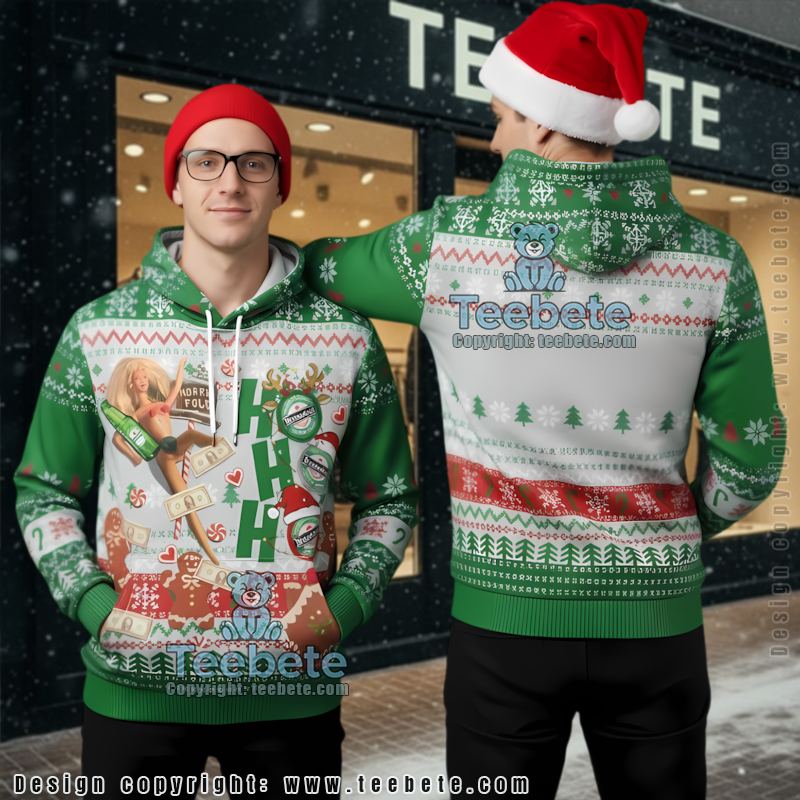 Georgia Bulldogs Ugly Christmas 3D Hoodie Funny Dog Beer