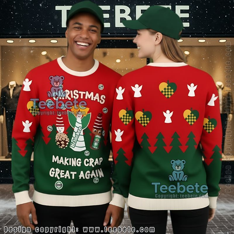 Heineken Making Ugly Christmas Sweater Great Again Funny