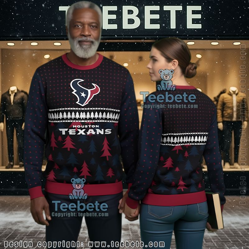Houston Texans Ugly Christmas Sweater Best Black Red Houston Texans Ugly Christmas Sweater Best Black Red