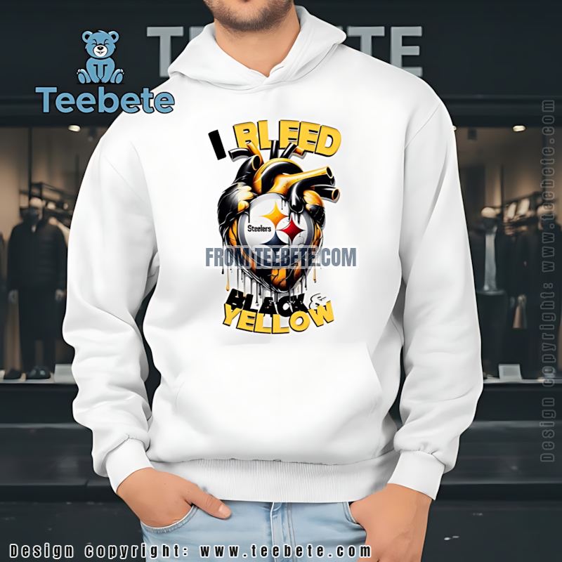 I Bleed Black And Yellow SHoodielers Fan Shirt I Bleed Black And Yellow SHoodielers Fan Shirt