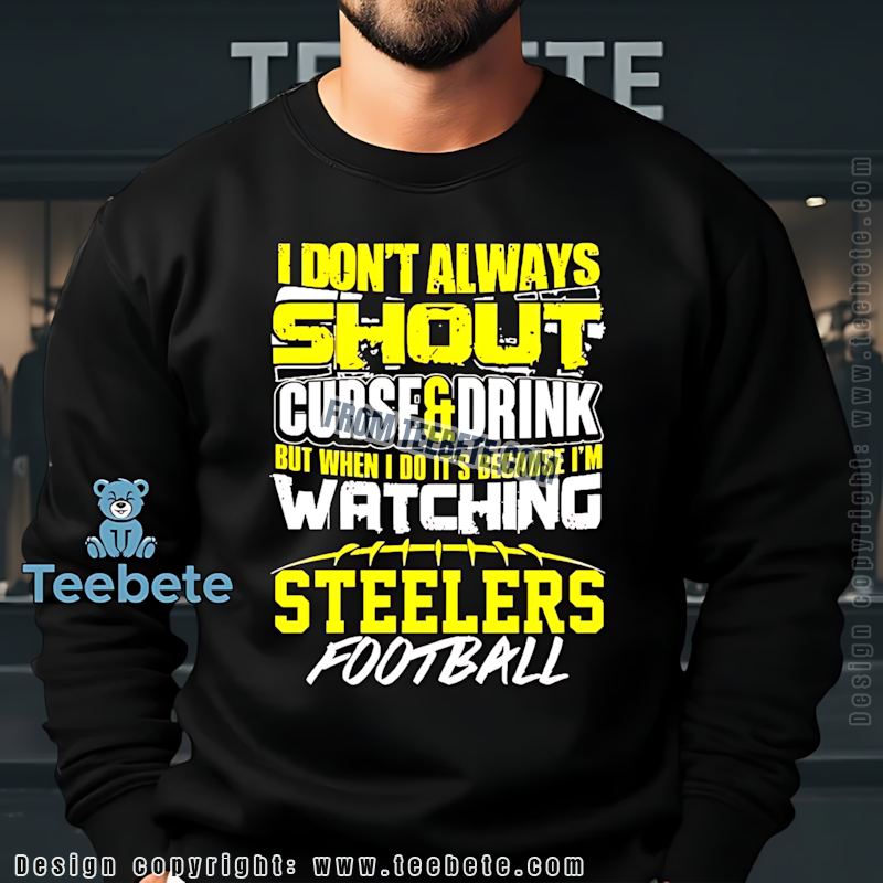 I Dont Always Shout Curse Drink SLong Sleevelers Football Shirt I Dont Always Shout Curse Drink SLong Sleevelers Football Shirt