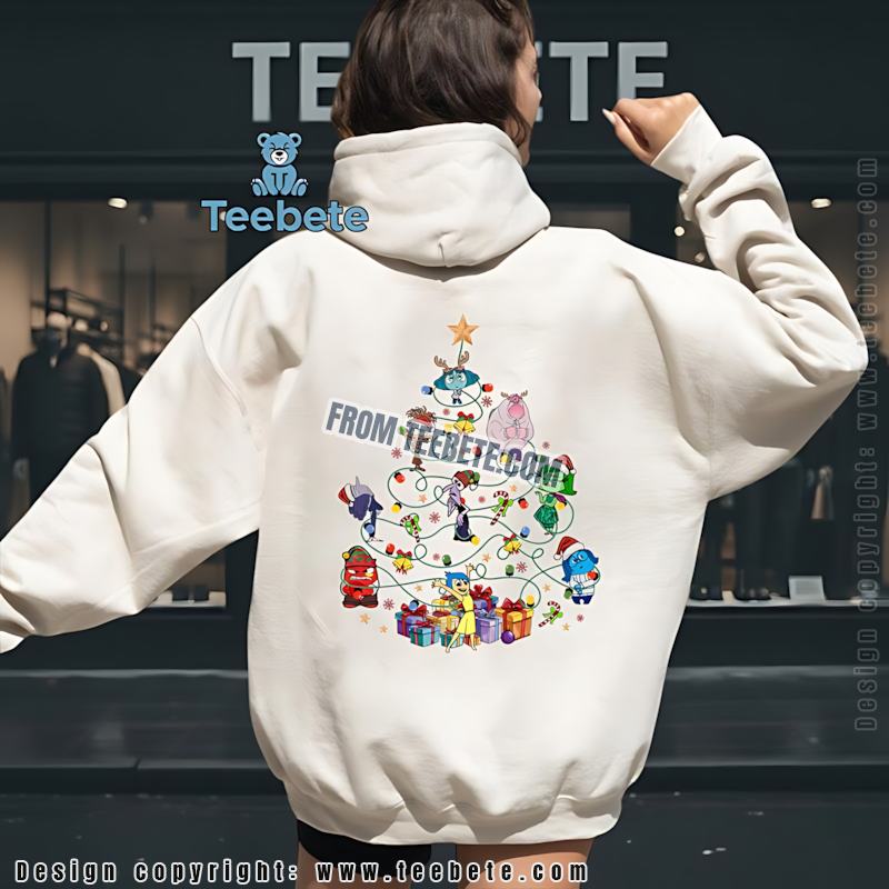 Inside Out Christmas Tree Hoodie Disney Pixar Inside Out Holiday Characters Inside Out Christmas Tree Hoodie Disney Pixar Inside Out Holiday Characters