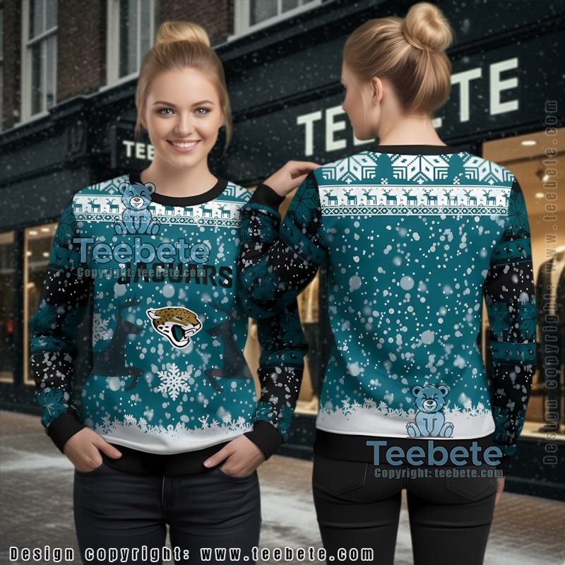 Jacksonville Jaguars Christmas Reindeer Funny Ugly Xmas Sweaters Green Jacksonville Jaguars Christmas Reindeer Funny Ugly Xmas Sweaters Green