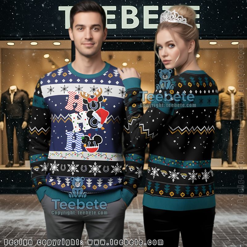 Jacksonville Jaguars Christmas Tree Ugly Christmas Sweaters Blue Family