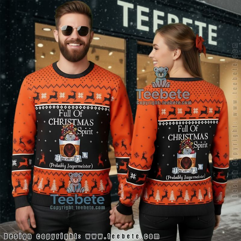 Jameson Black Barrel Ugly Christmas Sweater Irish Whiskey Jumper