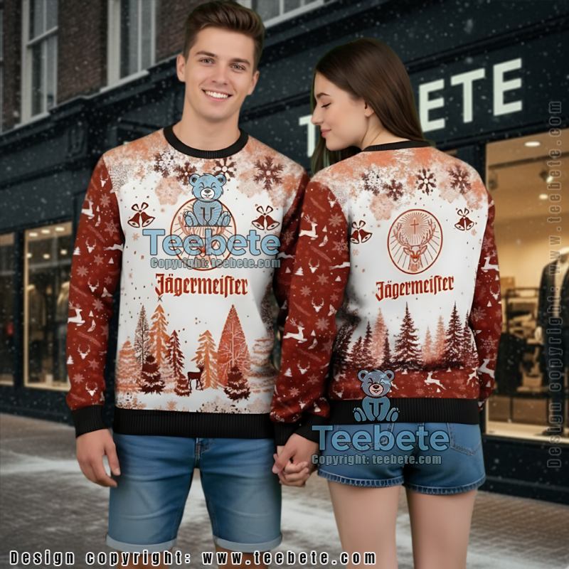 Jameson Black Barrel Ugly Christmas Sweater Irish Whiskey Jumper