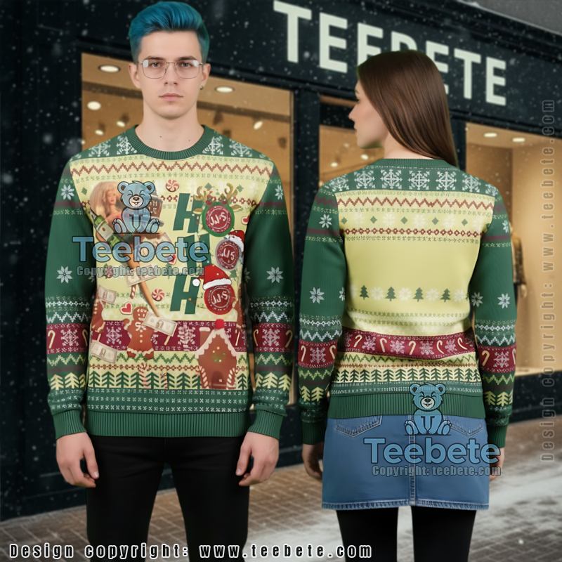 Jameson Ugly Christmas Sweater Funny Gingerbread Party Top