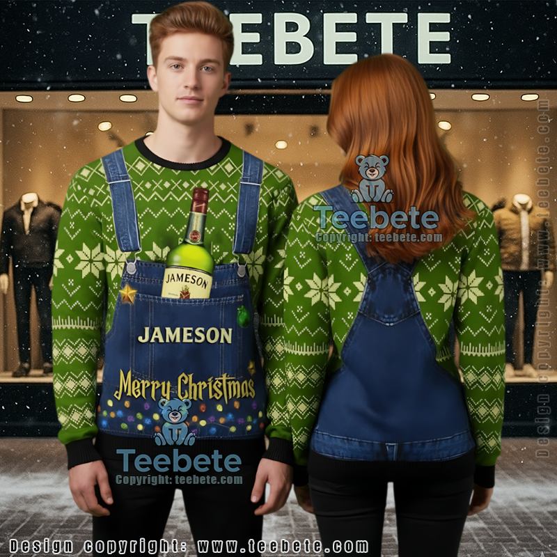 Jameson Ugly Christmas Sweater Funny Making Christmas Great Again