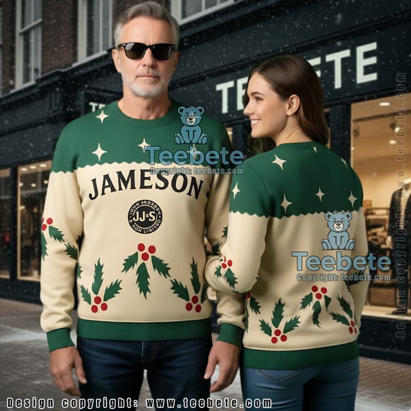 Jameson Ugly Christmas Sweater Funny Gingerbread Party Top