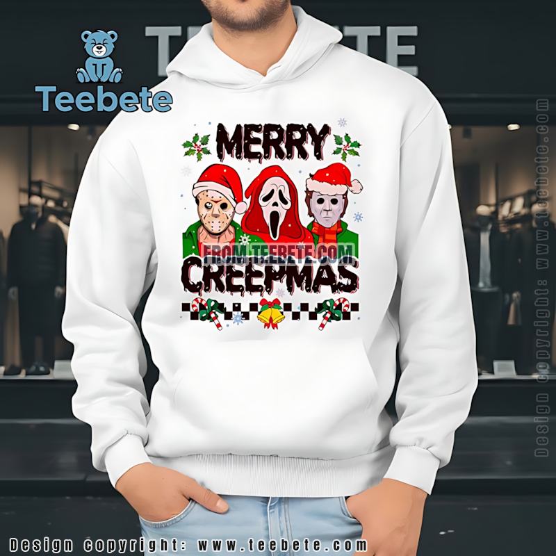 Jason Ghostface Michael Merry Creepmas Hoodie Jason Ghostface Michael Merry Creepmas Hoodie