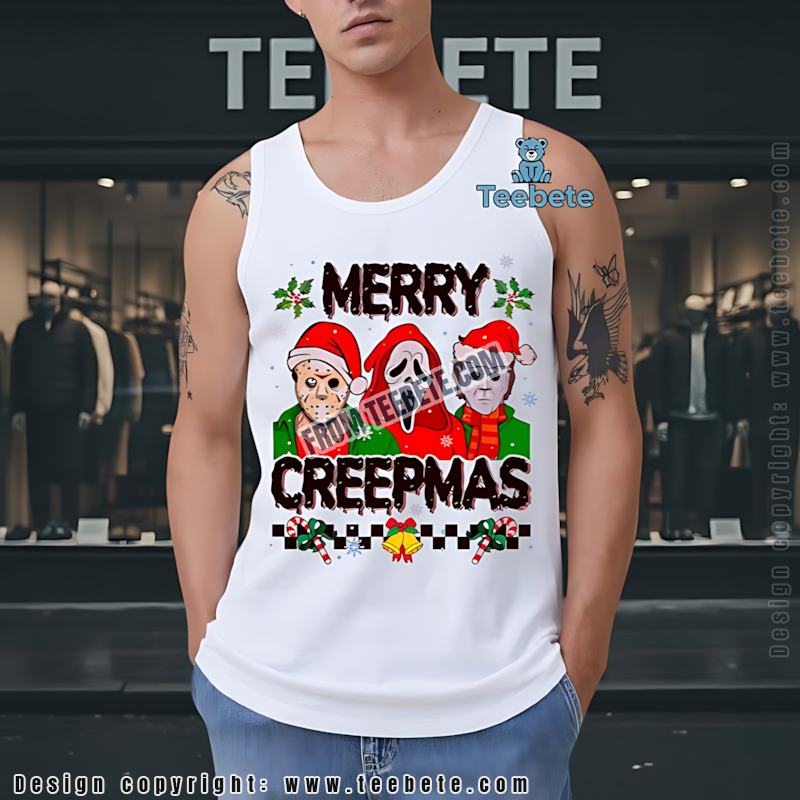Jason Ghostface Michael Merry Creepmas Tanktop Jason Ghostface Michael Merry Creepmas Tanktop