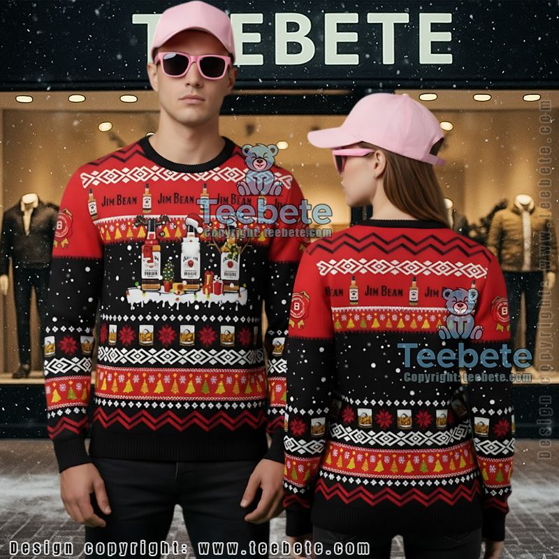 Jim Beam Ugly Christmas Sweater Whiskey Holiday