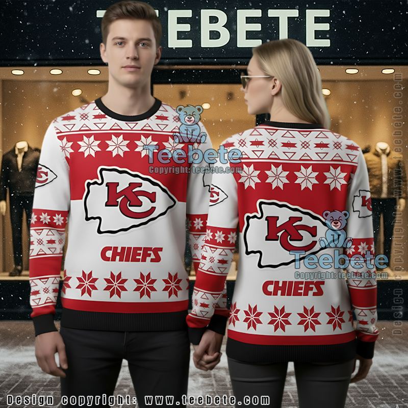 Kansas City Chiefs Fan Gift Ugly Xmas Sweater Red