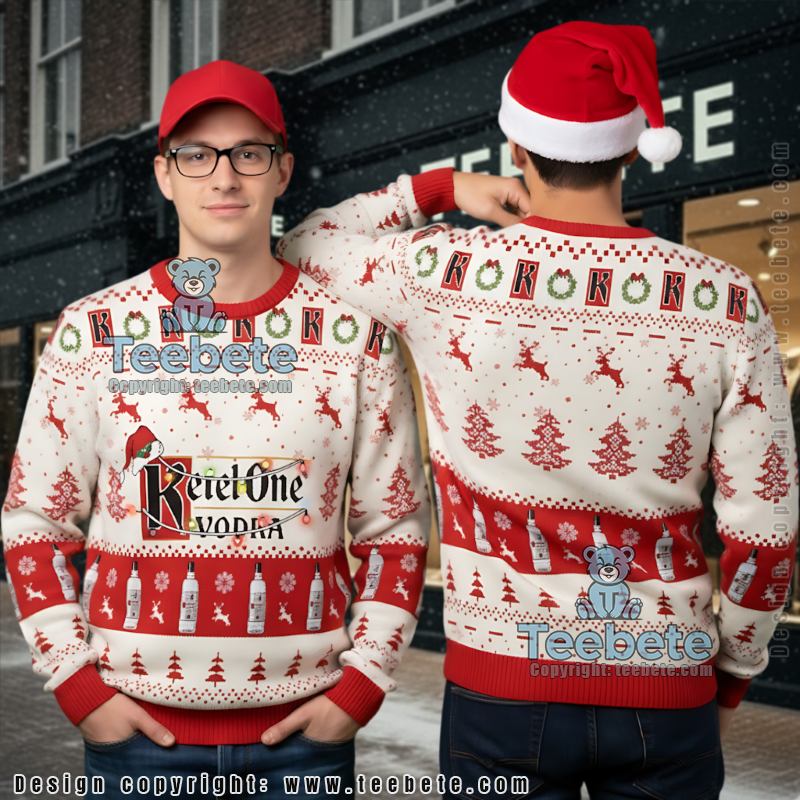 Ketel One Vodka Ugly Christmas Sweater Holiday Party Gift