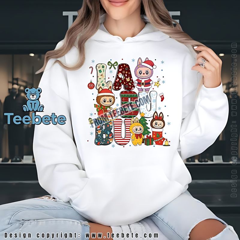 Labubu Christmas Hoodie Pop Mart Monster Labubu Christmas Hoodie Pop Mart Monster