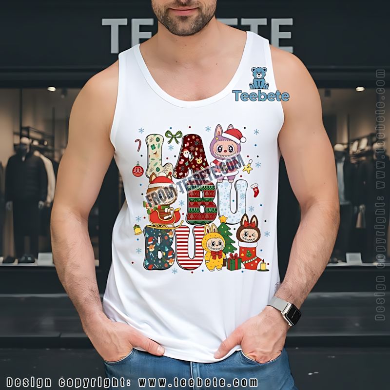 Labubu Christmas Tanktop Pop Mart Monster Labubu Christmas Tanktop Pop Mart Monster