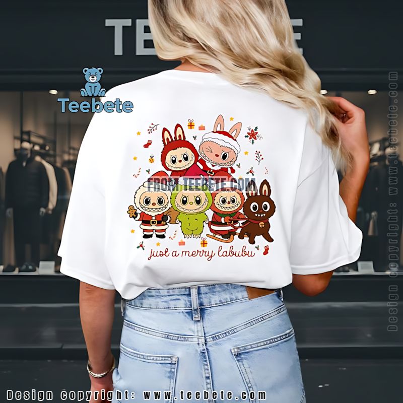 Labubu Christmas Sweatshirt Pop Mart Monster Labubu Christmas Sweatshirt Pop Mart Monster