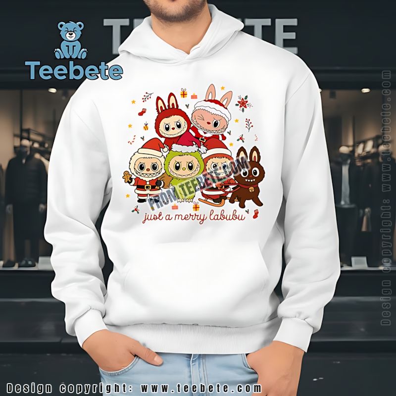 Labubu Christmas Youth T-Shirt Pop Mart Monster Labubu Christmas Youth T-Shirt Pop Mart Monster
