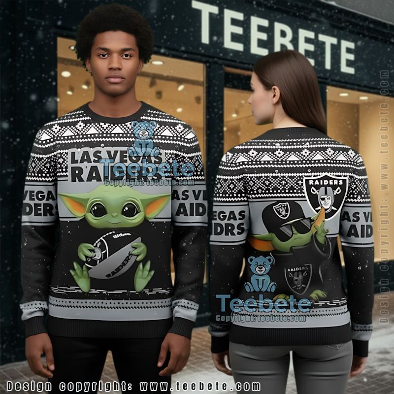 Kansas City Chiefs The Mandalorian Baby Yoda Ugly Cardigan Christmas Red