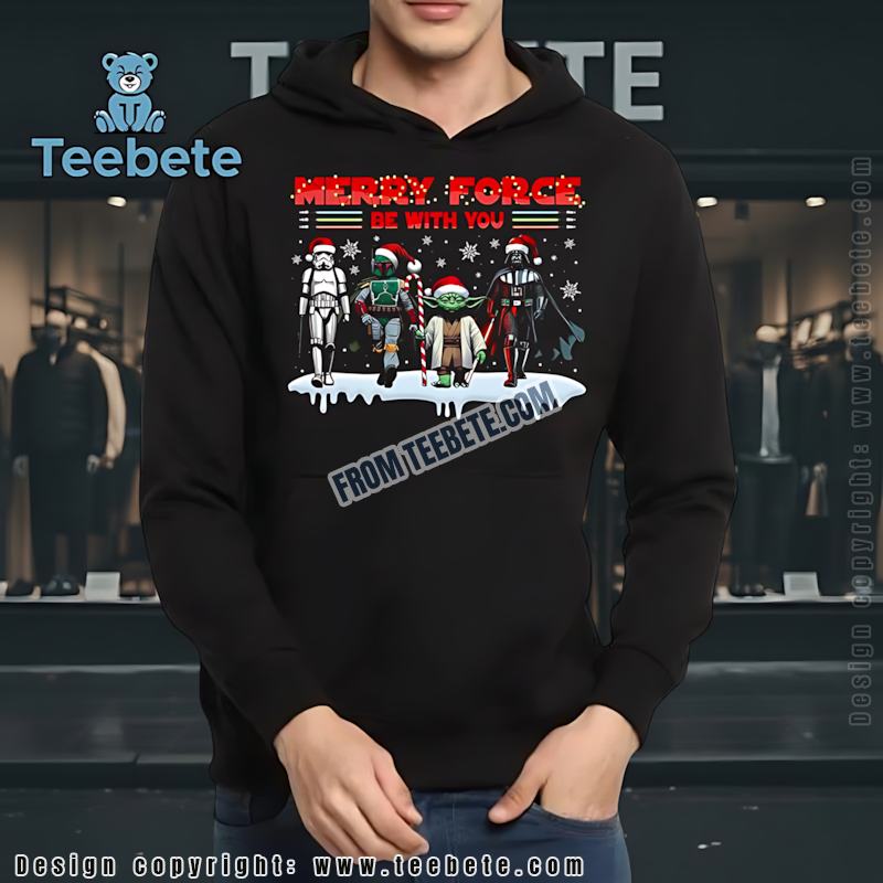 Merry Force Be With You Star Wars Christmas Hoodie Merry Force Be With You Star Wars Christmas Hoodie