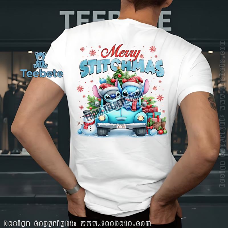 Merry Stitchmas Lilo And Stitch Christmas Shirt