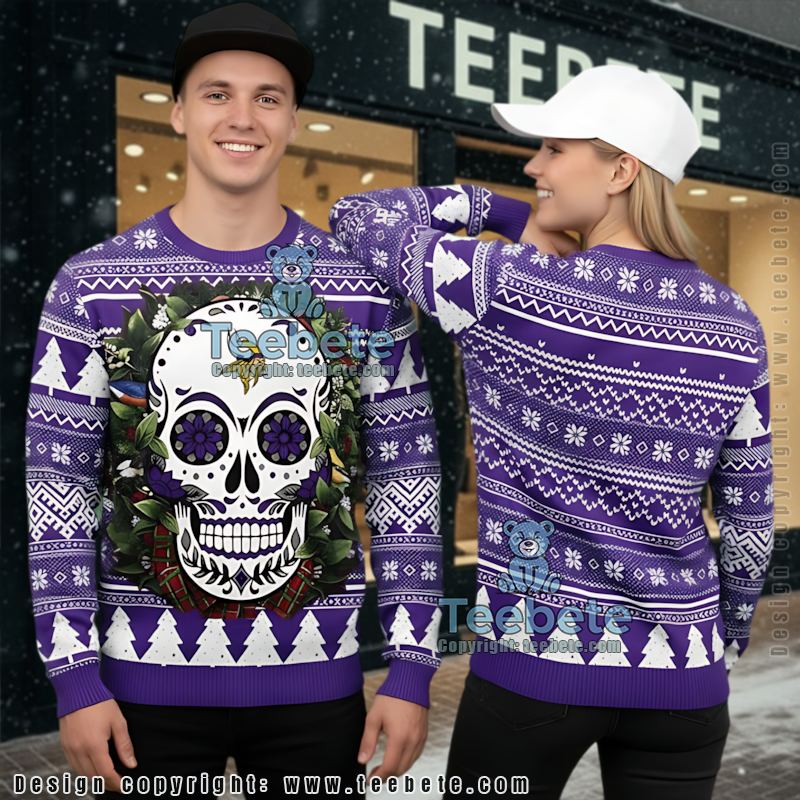 Minnesota Vikings Santa Claus Snowman Ugly Christmas Sweater Purple Adults Minnesota Vikings Santa Claus Snowman Ugly Christmas Sweater Purple Adults