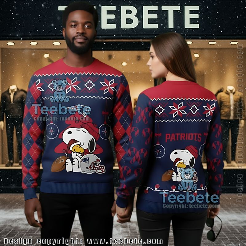 New England Patriots The Grinch Xmas Day Vintage Ugly Christmas Sweaters Black