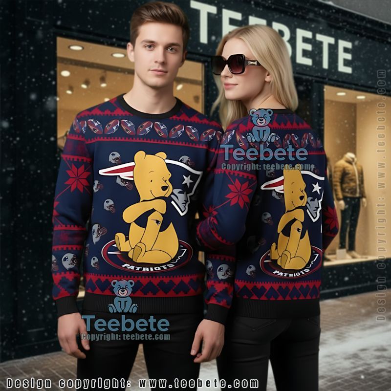 New England Patriots The Grinch Xmas Day Vintage Ugly Christmas Sweaters Black