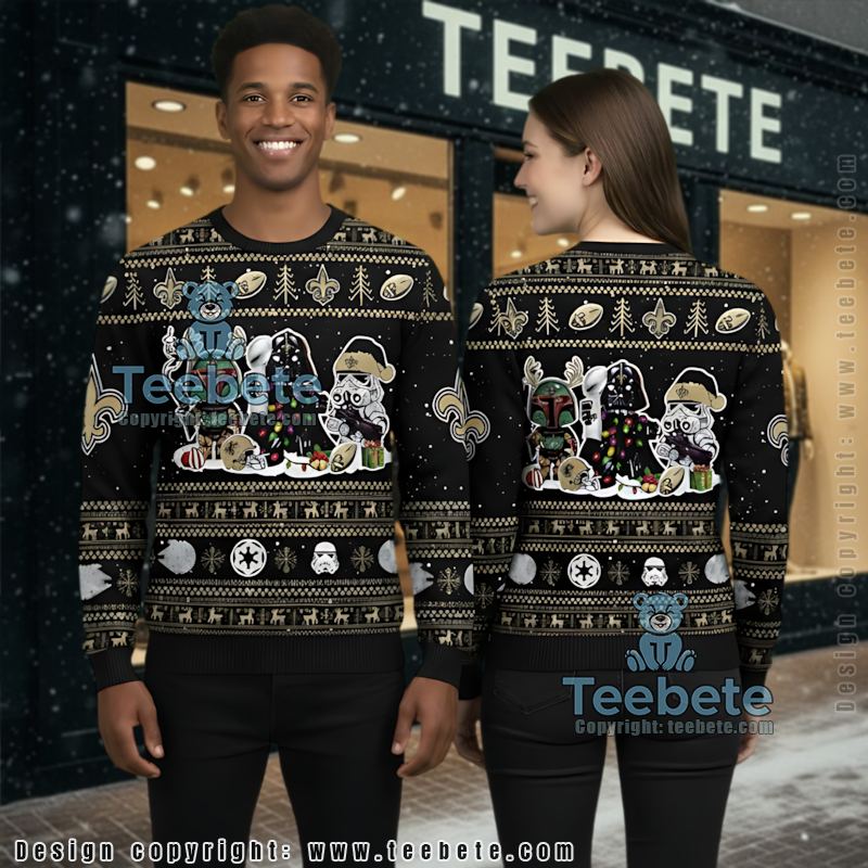 New Orleans Saints The Grinch Ugly Xmas Sweater Black New Orleans Saints The Grinch Ugly Xmas Sweater Black