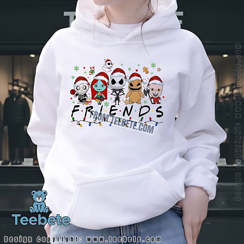 Nightmare Before Christmas Friends Hoodie Jack Skellington Nightmare Before Christmas Friends Hoodie Jack Skellington