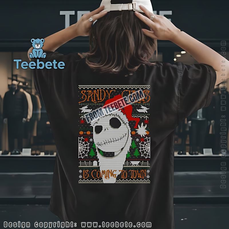 Nightmare Before Christmas Ugly Shirt Jack Skellington Sandy Claws