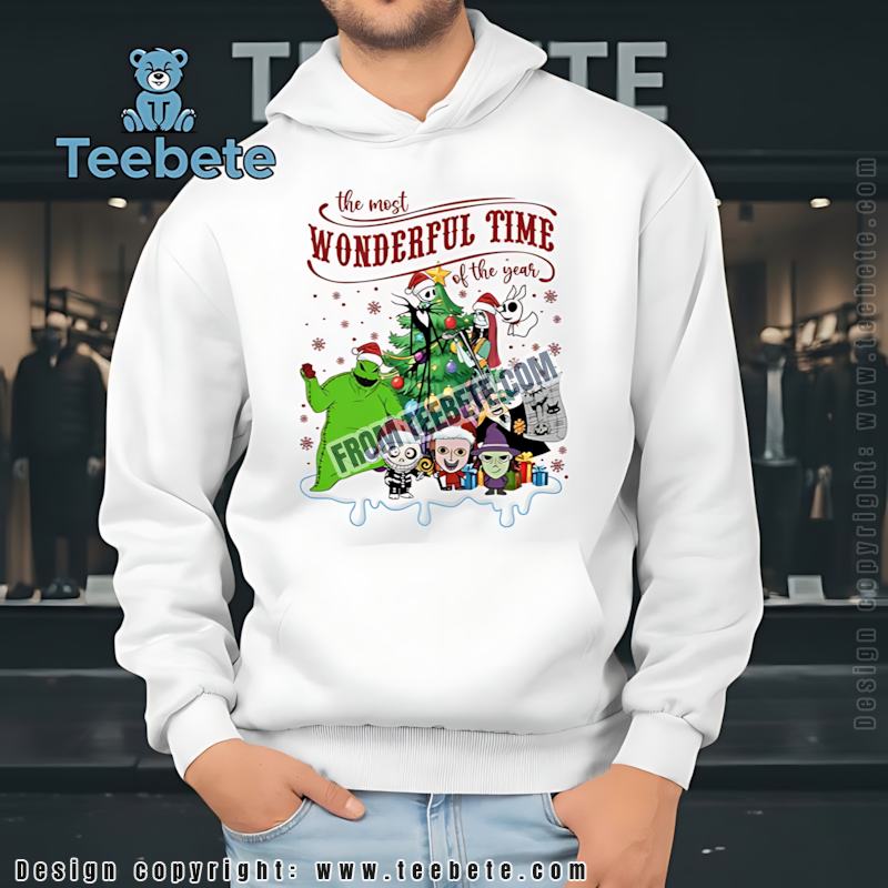 Nightmare Before Christmas Wonderful Time Of The Year Hoodie Nightmare Before Christmas Wonderful Time Of The Year Hoodie