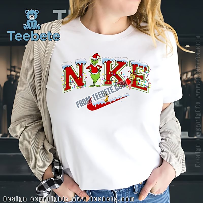 Nike Grinch Christmas Shirt Holiday Movie Character