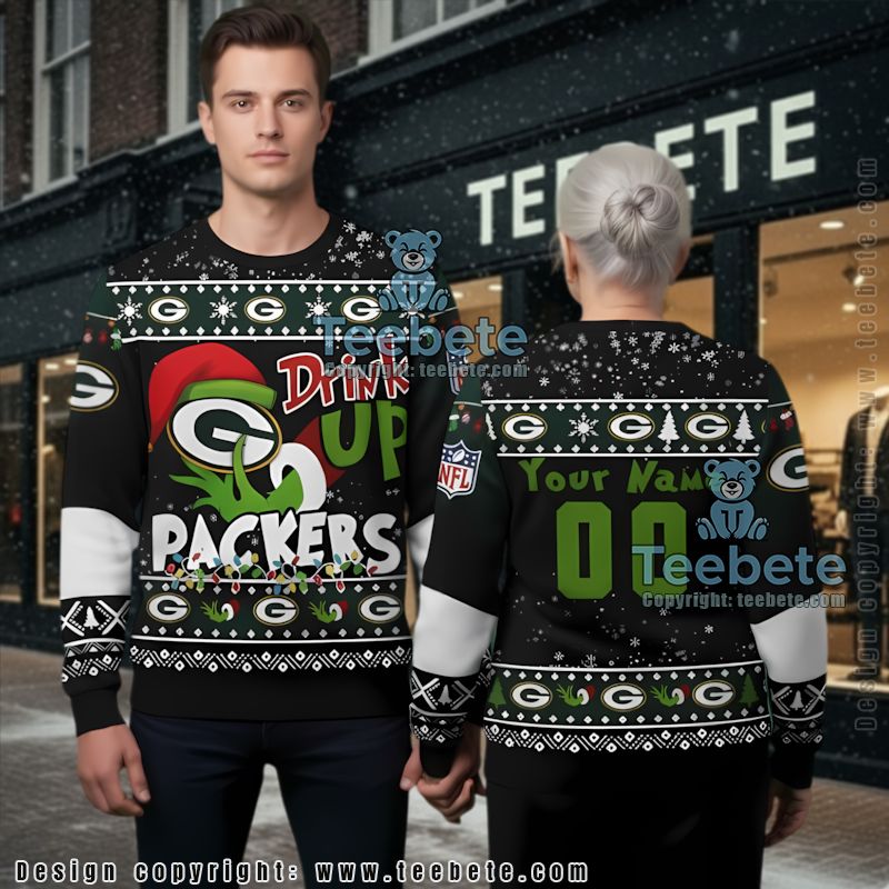 Personalized Green Bay Packers Gift Cheap Ugly Christmas Sweater
