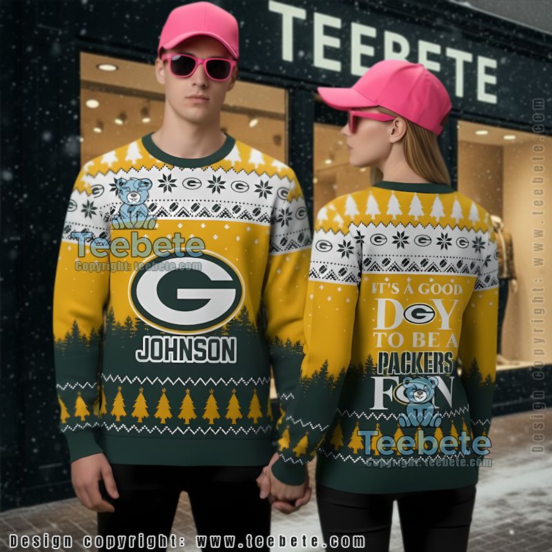 Green Bay Packers Golden Skull Funny Ugly Christmas Sweater Green Bay Packers Golden Skull Funny Ugly Christmas Sweater