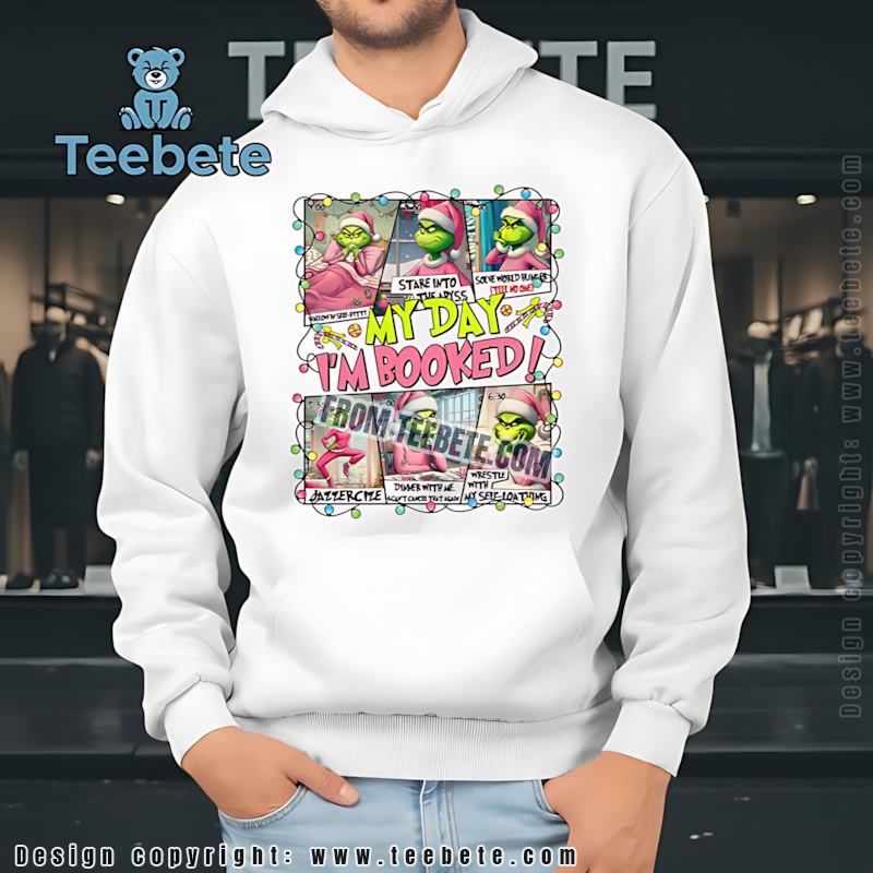 Pink Grinch Christmas Schedule Hoodie Funny Holiday Self Loathing Pink Grinch Christmas Schedule Hoodie Funny Holiday Self Loathing