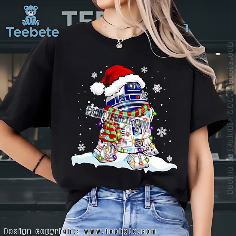 R2D2 Christmas Lights Star Wars Shirt