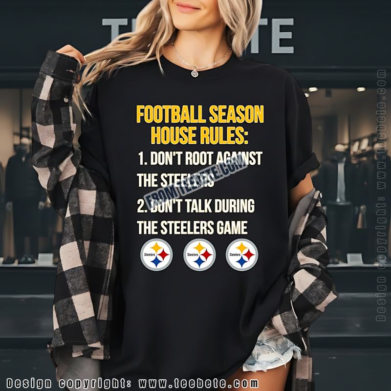 Steelers House Rules Shirt Funny Football Season Gift