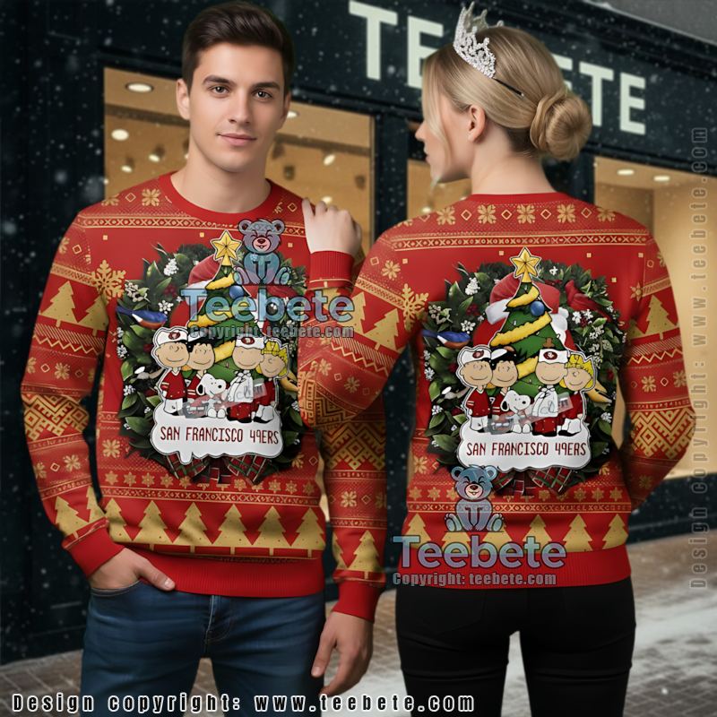 San Francisco 49Ers The Peanut Snoopy Ugly Christmas Sweater Red Cool