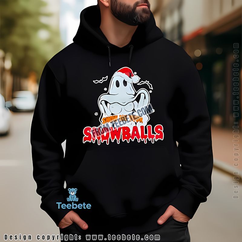Show Me Your Snowballs Funny Christmas Ghost Hoodie Show Me Your Snowballs Funny Christmas Ghost Hoodie